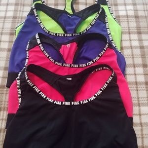 4 VS Pink sports bras
